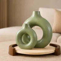 گلدان دکوری طرح دونات