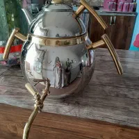 کتری و قوری استیل بزرگ