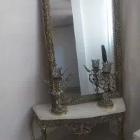 آینه شمعدان برنز
