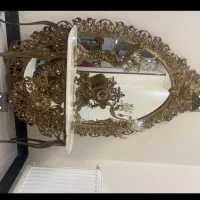 آیینه و شمعدان برنز