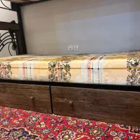 تخت دونفر با تشک طبی وکشو زیر