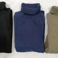 سه عدد بافت زمستانه در 3رنگ مدل یقه اسکی کاملاً نو|لباس|اوز, |دیوار