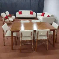 ۱۸میز غذا خوری لانگو انواع ترکیب رنگ انصار کالا۵۹|میز و صندلی غذاخوری|دوگنبدان, |دیوار