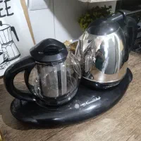 چای ساز برقی اصلی جنس خوب استیل مشکی|سماور، چای‌ساز، قهوه‌ساز|تهران, نظام‌آباد|دیوار
