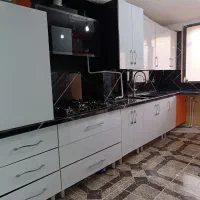 نصب برچسب کابینت و نصب ماربل شیت