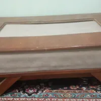 میز جلو مبلی قهوه ای چوب محکم
