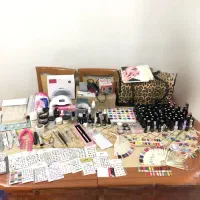 وسایل کاشت ناخن کامل بهمراه سوهان برقی استرانگ اصل