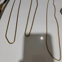 زنجیر رنگ ثابت و گردنبند مروارید