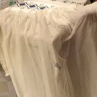 پرده پذیرایی حریر ترک درحد نو ۶ تیکه