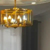 لوستر هشت شعله|لوستر و چراغ آویز|فردیس, داوری|دیوار