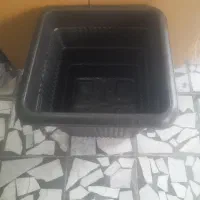 گلدان مربع ۶۰×۶۰ مشکی