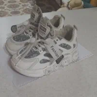 کتونی سفید دخترانه پسرانه سایز ۲۶