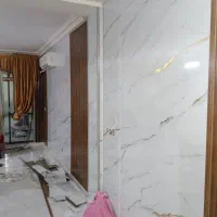 نصب  کاغذ دیواری نقاشی  ساختمان  نصب ماربل شیت|خدمات پیشه و مهارت|قشم, |دیوار