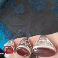انگشتر نقره با سنگ عقیق سرخ یه تومن|جواهرات|قم, شهرک قدس|دیوار