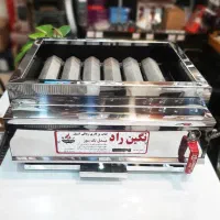 کباب پز گازی ذغالی استیل 40 سانتی نگین راد