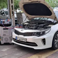 شارژ گاز کولر خودرو با دستگاه اتوماتیک ایتالیایی