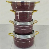 قابلمه سایز کوچک مشکی و زرشکی