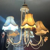 ست لوستر ، دیوار کوب ، اباژور و پرده