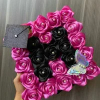 رز روبانی|گل مصنوعی|قم, شهرک امام حسن|دیوار