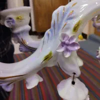 لوستر آنتیک و عتیقه و پر گل کار دست|لوستر و چراغ آویز|کرج, برغان|دیوار