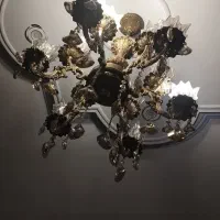 لوستر برنز ۶ شاخه دوبل