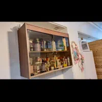 کمد چوبی ویترین چوبی