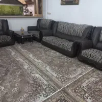 یک دست مبل ملایر چرم نو نو ۷ نفره