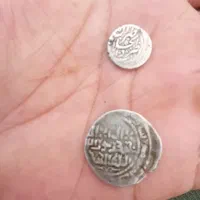 دوعدد سکه قدیم نقره