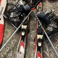 لباس و چوب اسکی کامل با متعلقات|ورزش‌های زمستانی|تهران, کرمان|دیوار