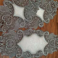 رومیزی سه تکه مخمل ترک