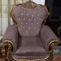 مبل سلطنتی راحتی ترکیه ۸نفره تمیز با ۳ عدد میز شیک|مبلمان خانگی و میز عسلی|مراغه, |دیوار