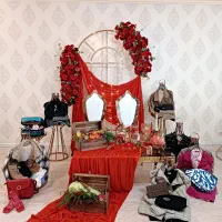 گل آرایی کف استیج بادکنک آرایی