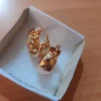 گشواره استیل طلایی نونو بسیار زیبا