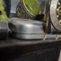 انگشتر یشم عقیق سرخ انگشتر قلم زنی آهو چهل گل