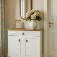 جاکفشی ام دی اف روکش چوب %نقدواقساط|جاکفشی، کمد، دراور|ازنا, |دیوار