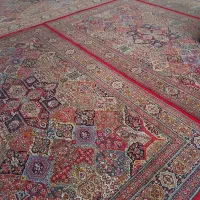 مبل ال ۶ نفره چوبی به همراه میزعسلی و چند فرش|مبلمان خانگی و میز عسلی|سنندج, |دیوار