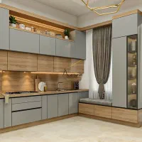 کاغذدیواری . کفپوش پوش. برچسب کابینت دیوارپوش آجری