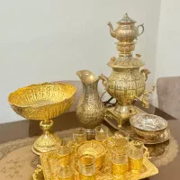سماور برقی برنجی اب طلا