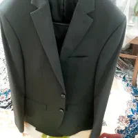 کت شلوار مشکی براق مارک Srshak آک و نو