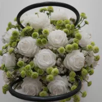 سبدگل با شمع عطری|صنایع دستی و سایر لوازم تزئینی|گلستان (تهران), |دیوار