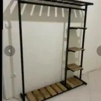 خالیز رخت اویز توری قفسه  بند آینه دار  تل ۸۵