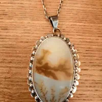 گردنبند نقره عقیق شجری