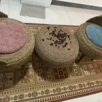 میز ‌وصندلی حصیری