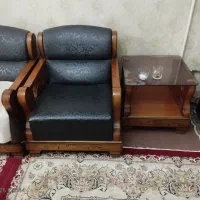 مبل راحتی سالم سالم هفت نفره با میز وسط ویک عسلی|مبلمان خانگی و میز عسلی|تهران, شهرک رضویه|دیوار