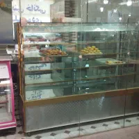 ویترین خشک قنادی استیل،شیشه مکعبی دست دوم تمیز|فروشگاه و مغازه|تهران, تاکسیرانی|دیوار
