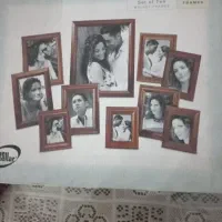 9 عدد قاب عکس چوبی به اندازه های مختلف به یک شکل|تابلو، نقاشی، عکس|تهران, تهرانپارس جنوبی|دیوار