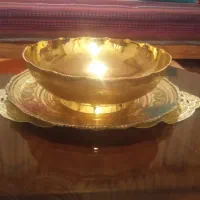 کاسه و بشقاب برنجی عتیقه