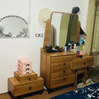 تخت و پاتختی ومیزارایش وصندلی|تخت و سرویس خواب|کلاله, |دیوار