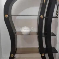 *استند چوبی چراغ دار*