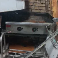 گریل ۹۰سانت max و ظرف پیتزا فن دمنده